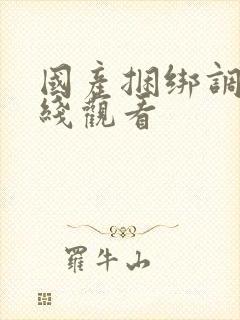 国产捆绑调教在线观看