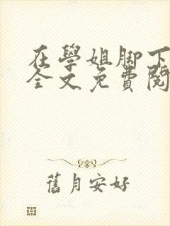 在学姐脚下小说全文免费阅读最新章封面