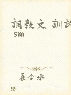 调教文 训诫文 sm封面