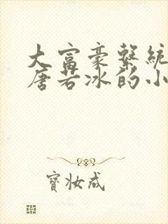 大富豪系统林凡唐若冰的小说叫什么