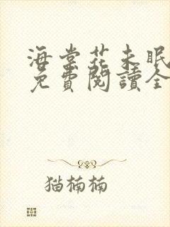 海棠花未眠小说免费阅读全文封面