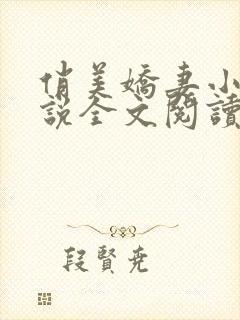 俏美娇妻小茹小说全文阅读封面