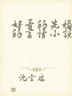 好看的先婚后爱的言情小说封面