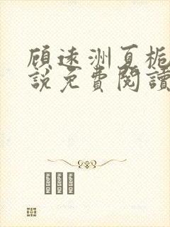 顾远洲夏栀栀小说免费阅读最新章节封面