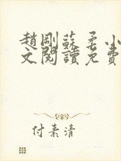 赵刚苏柔小说全文阅读免费封面