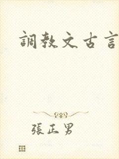 调教文古言h封面
