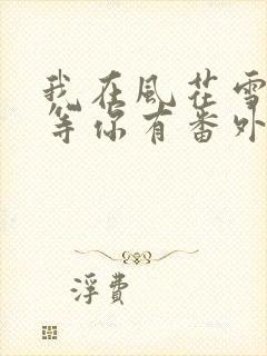我在风花雪月里等你有番外吗