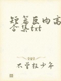 短篇巨肉高h强合集txt
