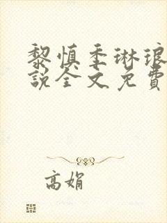 黎慎季琳琅的小说全文免费阅读