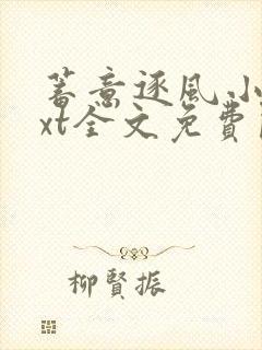 蓄意逐风小说txt全文免费阅读