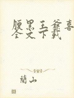 腹黑王爷喜当爹全文下载