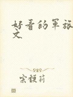 好看的军旅高干文