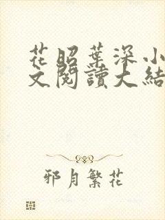 花昭叶深小说全文阅读大结局