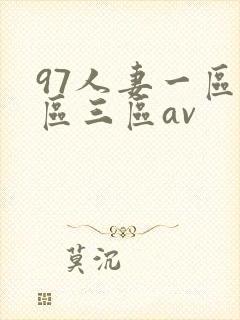 97人妻一区二区三区av