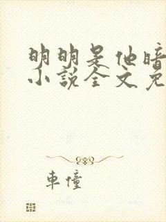 明明是他暗恋我小说全文免费阅读