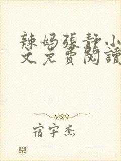 辣妈张静小说全文免费阅读最新章节封面