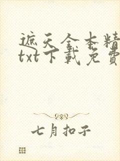 遮天全本精校版txt下载免费