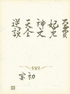 逆天神妃至上小说全文免费阅读封面