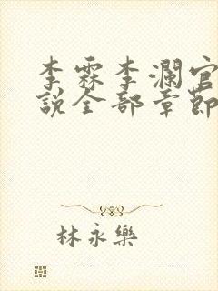 李霖李澜官场小说全部章节目录