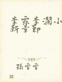 李霖李澜小说最新章节