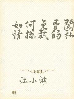 如何免费阅读冷情总裁的私有宝贝