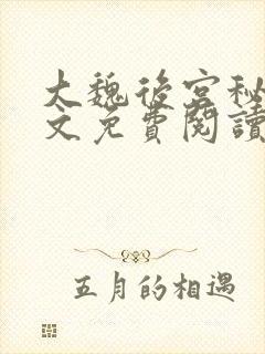 大魏后宫秘史全文免费阅读笔趣阁