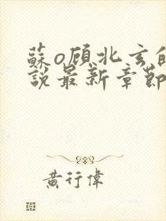 苏o顾北玄的小说最新章节免费阅读