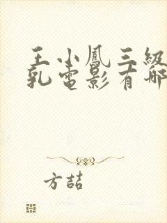 王小凤三级露全乳电影有哪些