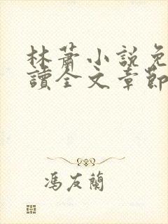 林萧小说免费阅读全文章节