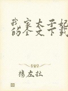 我家太子妃超凶的全文下载封面