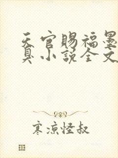 天官赐福墨香铜臭小说全文在线阅读封面