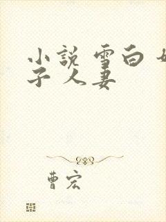 小说 雪白 奶子 人妻