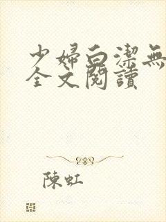 少妇白洁无删减全文阅读封面