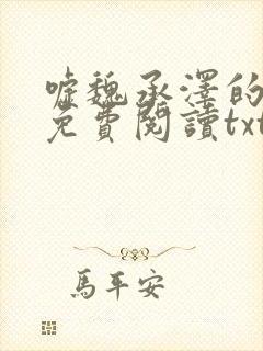 嘘魏承泽的小说免费阅读txt