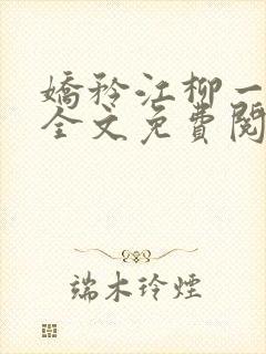 娇矜江柳一小说全文免费阅读笔趣阁封面