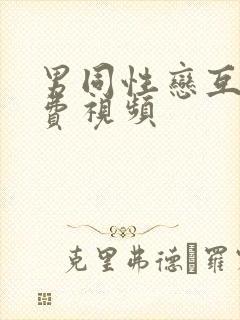 男同性恋互操免费视频