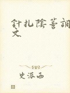 针扎阴蒂调教辣文