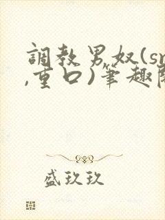 调教男奴(sm,重口)笔趣阁