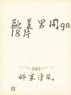 欧美男同gay18片封面