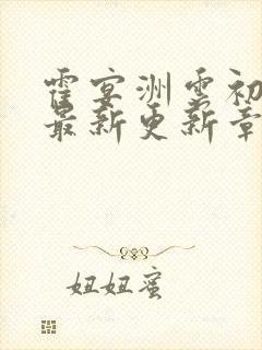 霍宴洲云初全文最新更新章节阅读封面