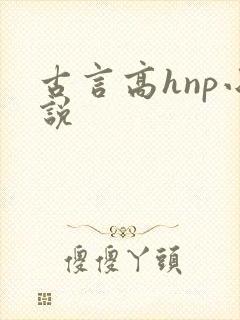 古言高hnp小说