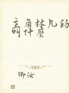 主角林凡的小说叫什么封面