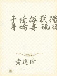 千亿总裁独宠替身娇妻 琉璃雪雪封面