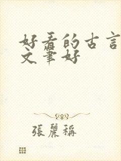 好看的古言小说文笔好