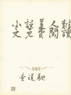 小说美人难嫁全文免费阅读