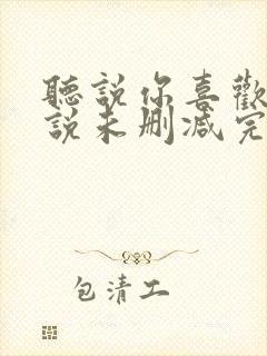 听说你喜欢我小说未删减完整版