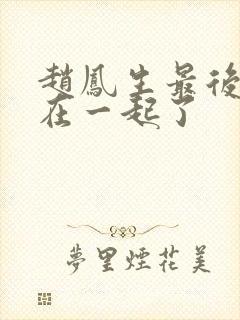 赵凤生最后和谁在一起了