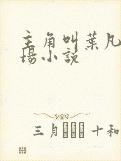 主角叫叶凡的官场小说