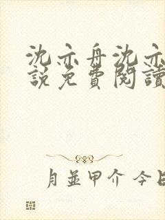 沈亦舟沈亦川小说免费阅读最新章节封面