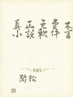 真正免费又全的小说软件言情